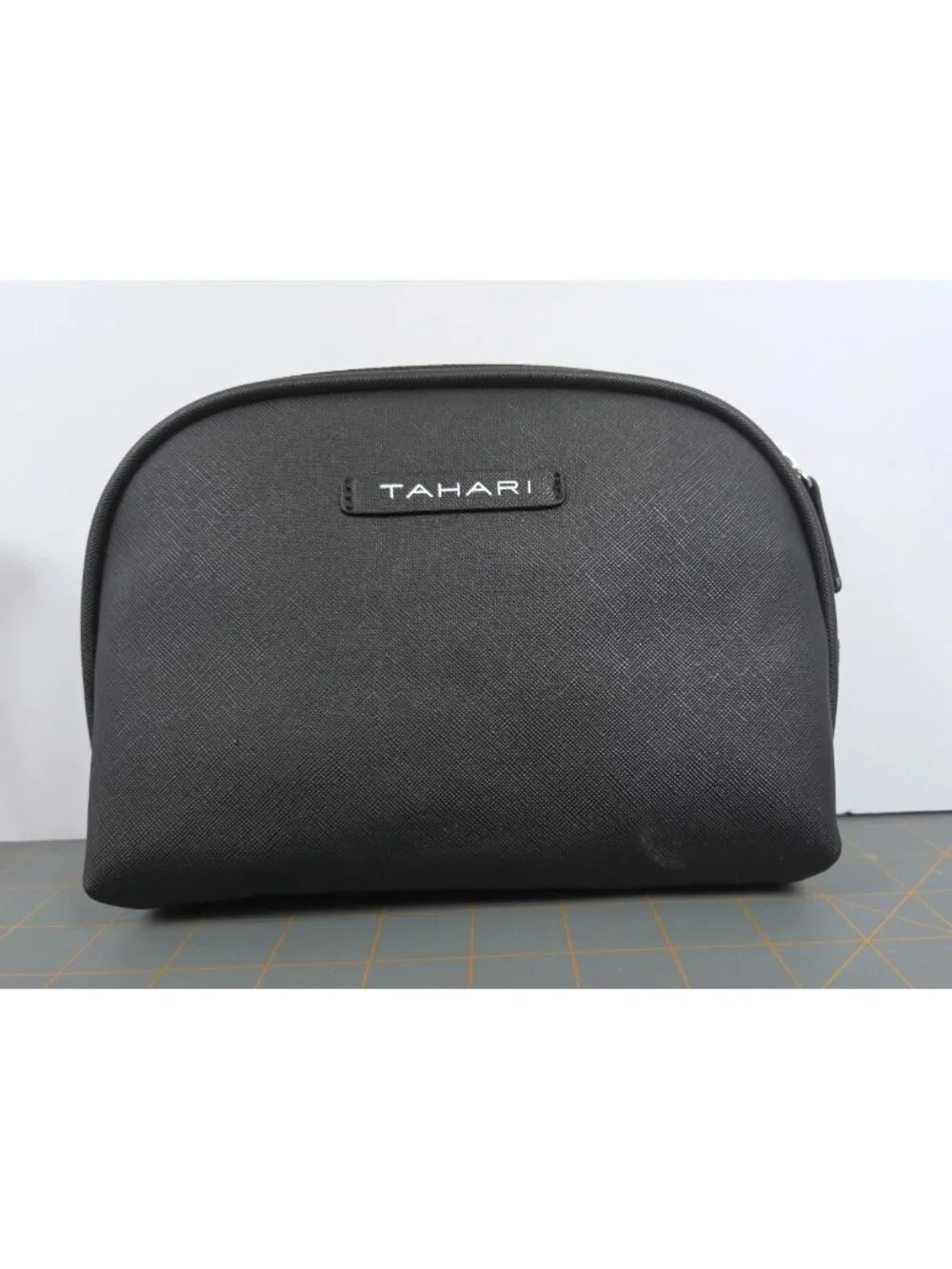 Tahari 3-Piece Travel Trio Cosmetic Case Set Gingham & Floral Print Clear Bag